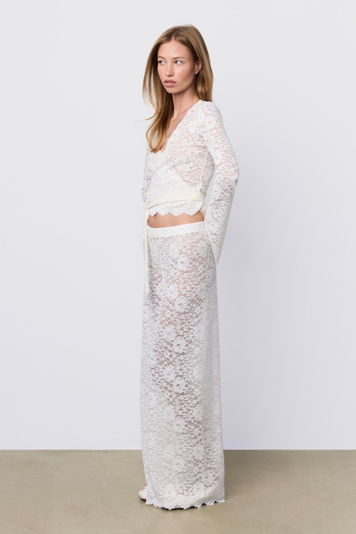 Lace Lounge Pant Pearl