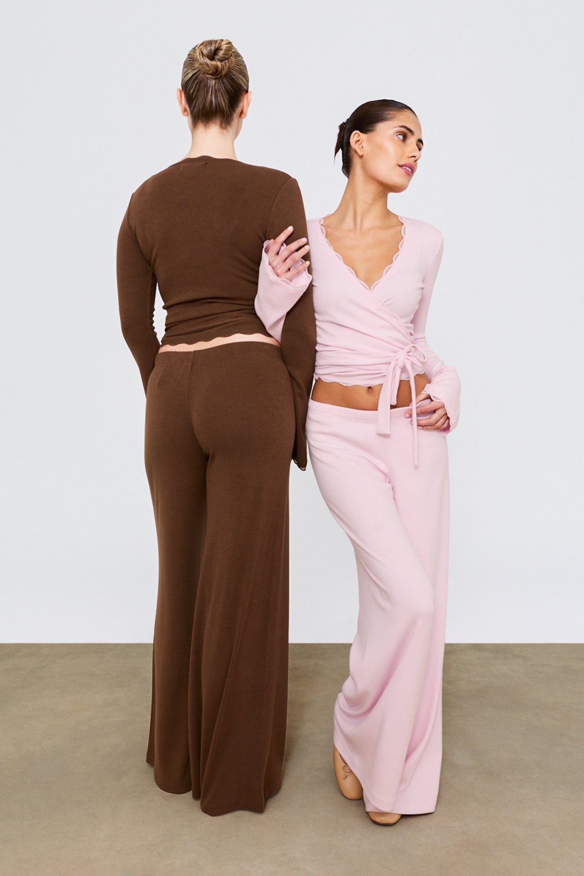 Wrap Top Baby Pink