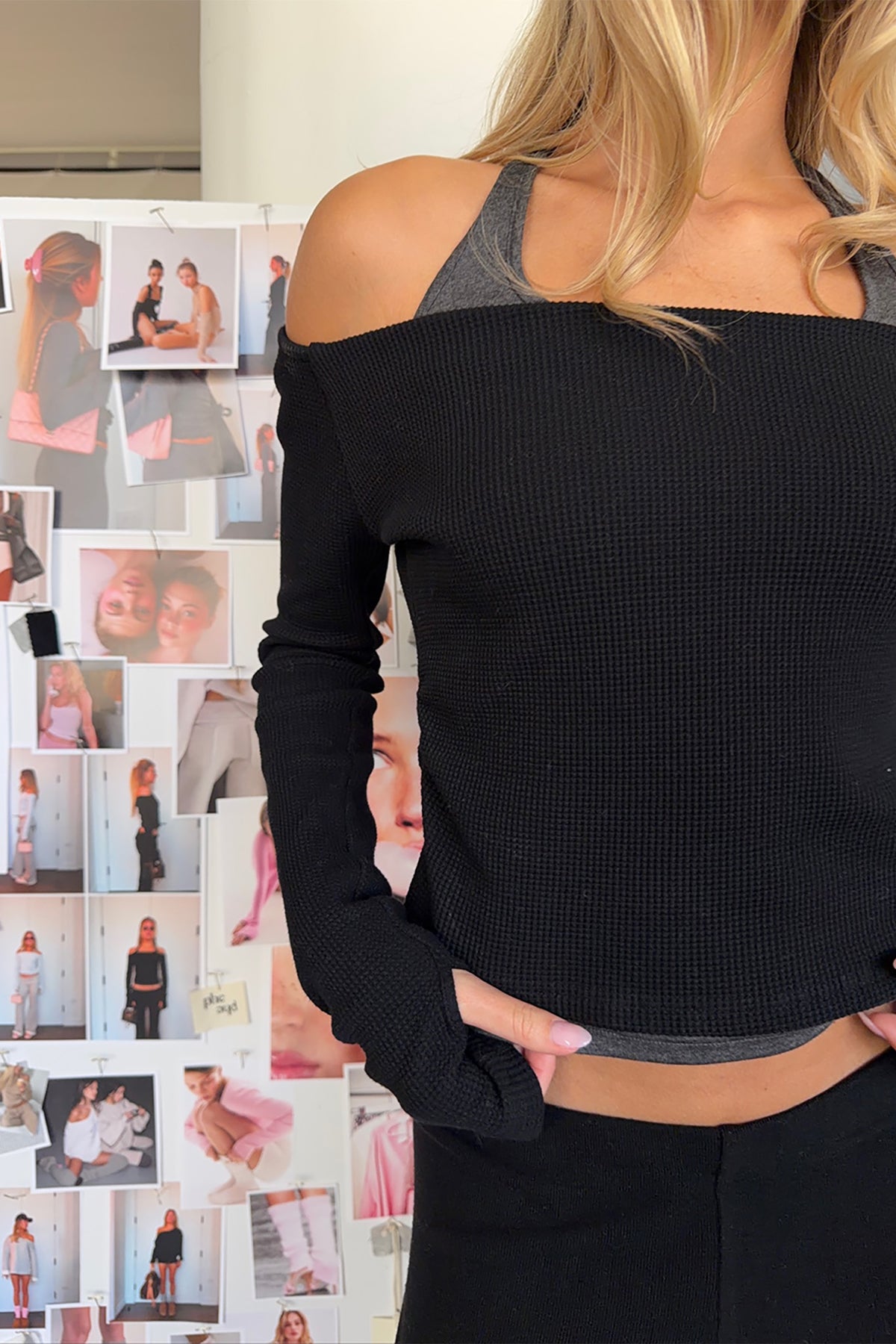 Twofold Top Black