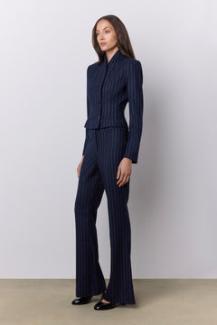 Danielle Trouser Navy Pinstripe