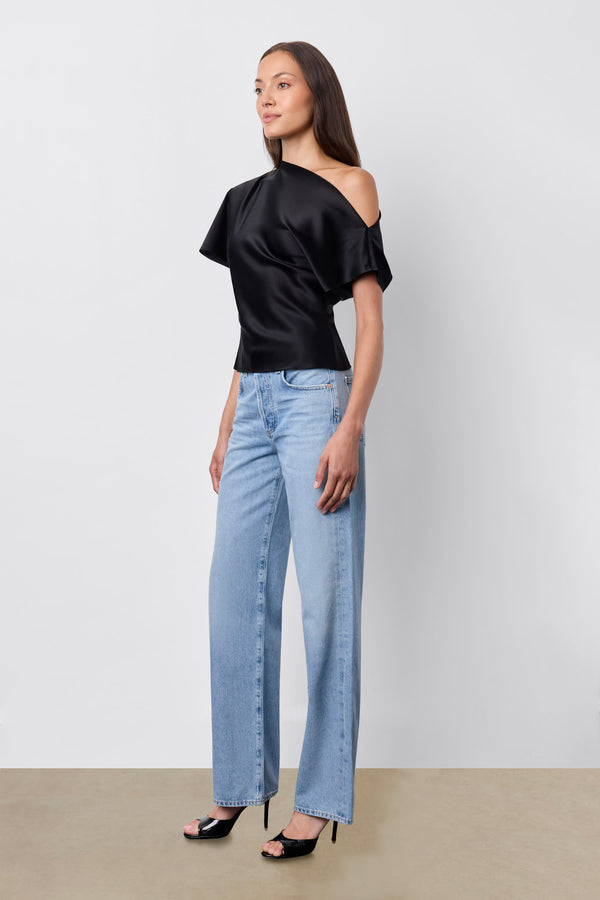 Asymmetrical Top Black