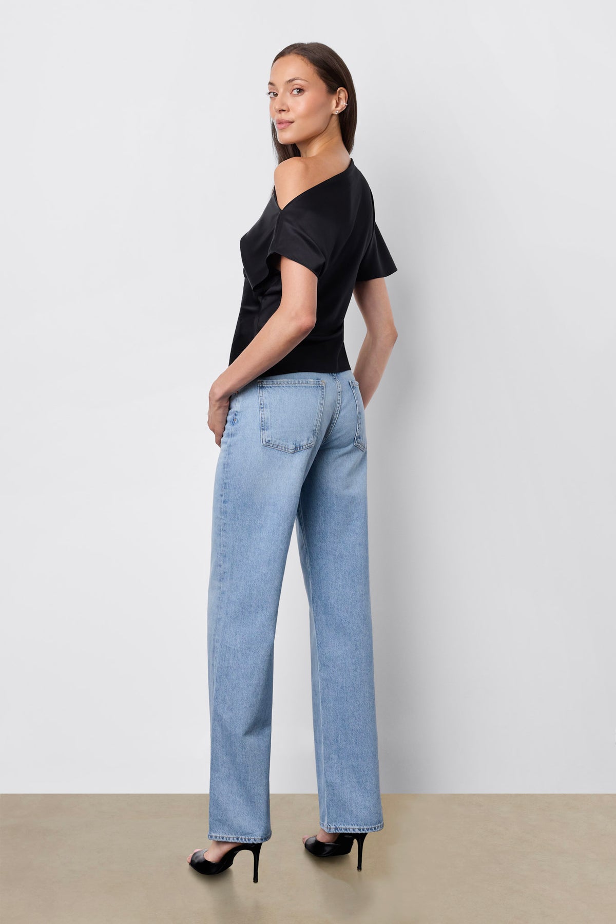 Asymmetrical Top Black