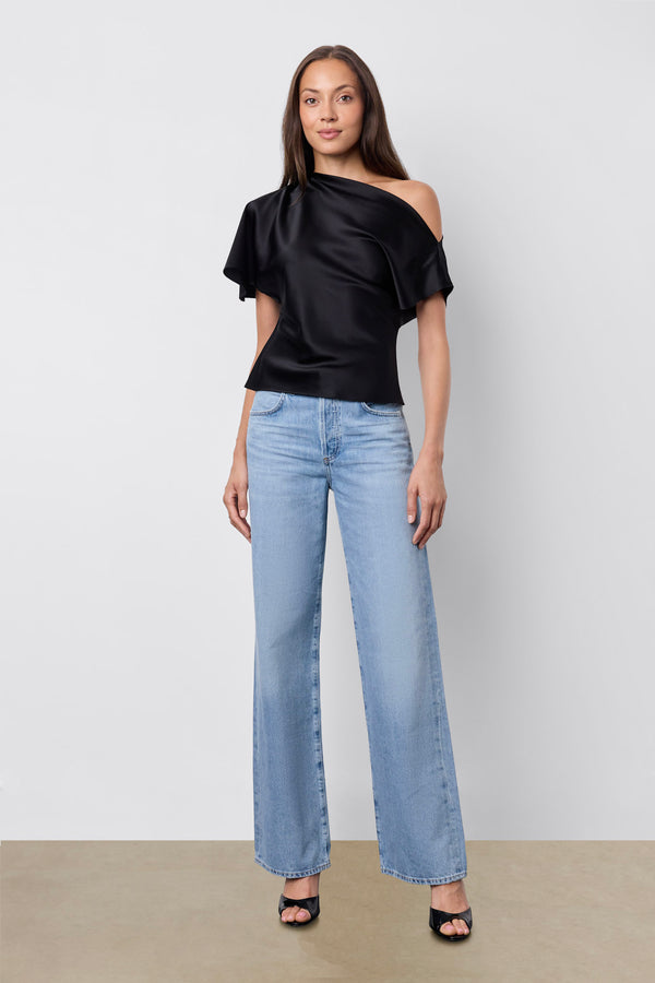 Asymmetrical Top Black