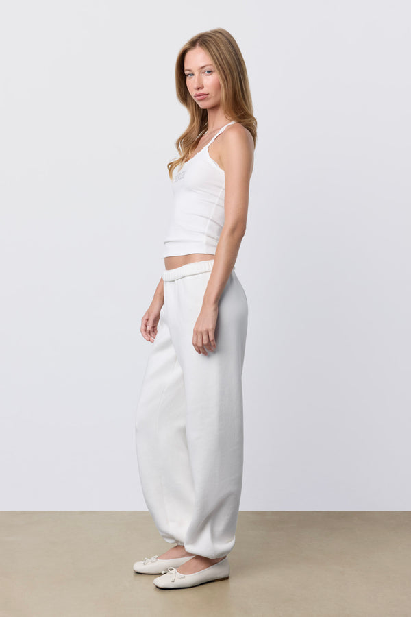 Lace Racer Bride Tank Coconut