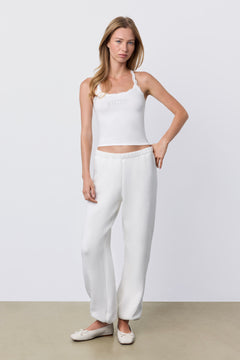 Lace Racer Bride Tank Coconut