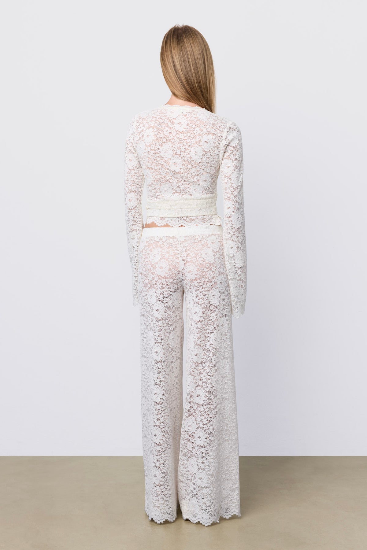 Lace Lounge Pant Pearl