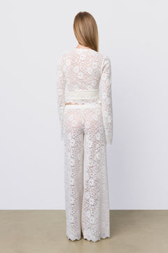 Lace Lounge Pant Pearl