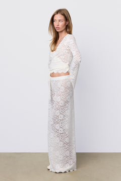 Lace Lounge Pant Pearl