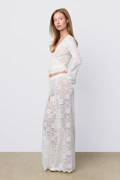Lace Lounge Pant Pearl