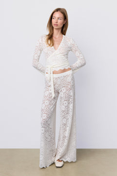 Lace Lounge Pant Pearl