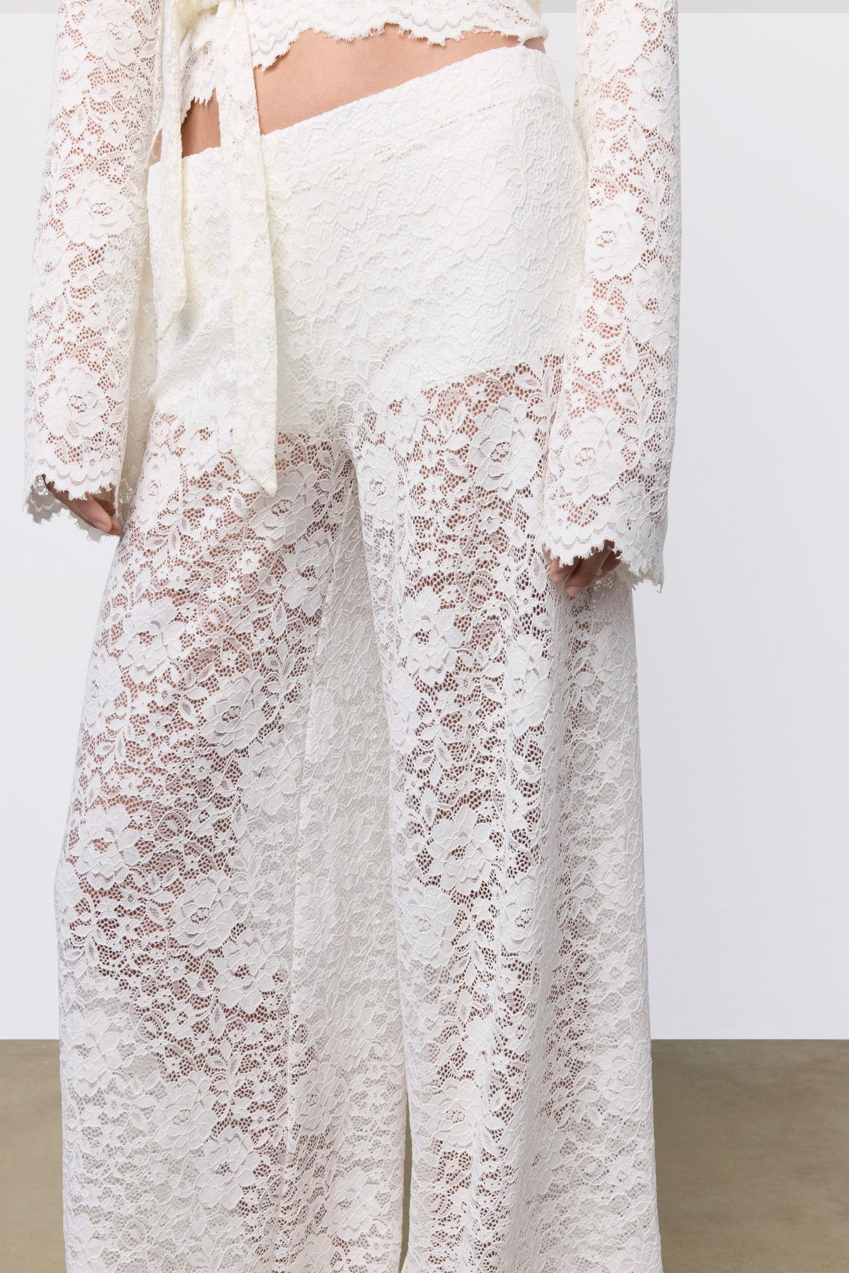 Lace Lounge Pant Pearl