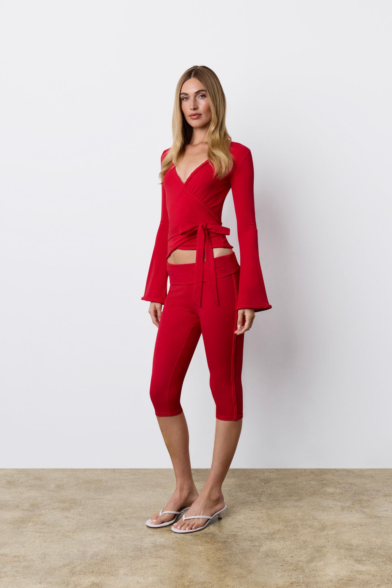 Braided Capri Pant Cherry Popsicle – phe phe