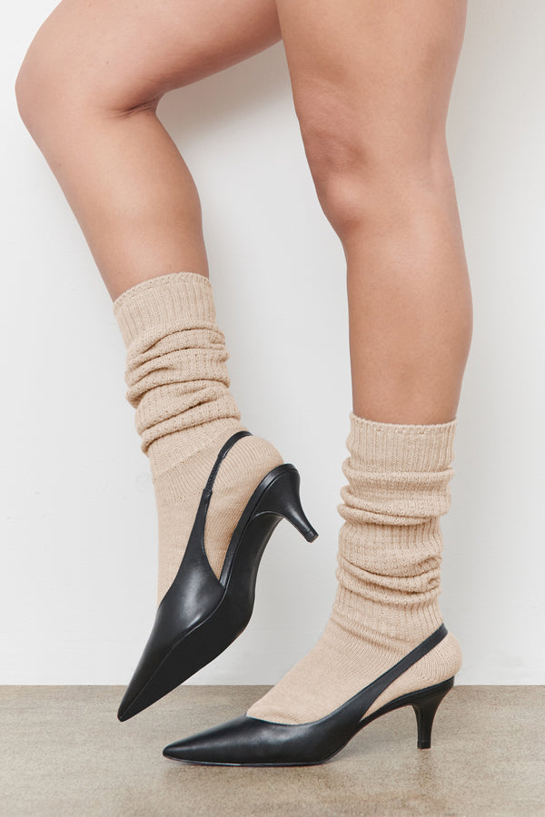 Scrunch Socks Beige