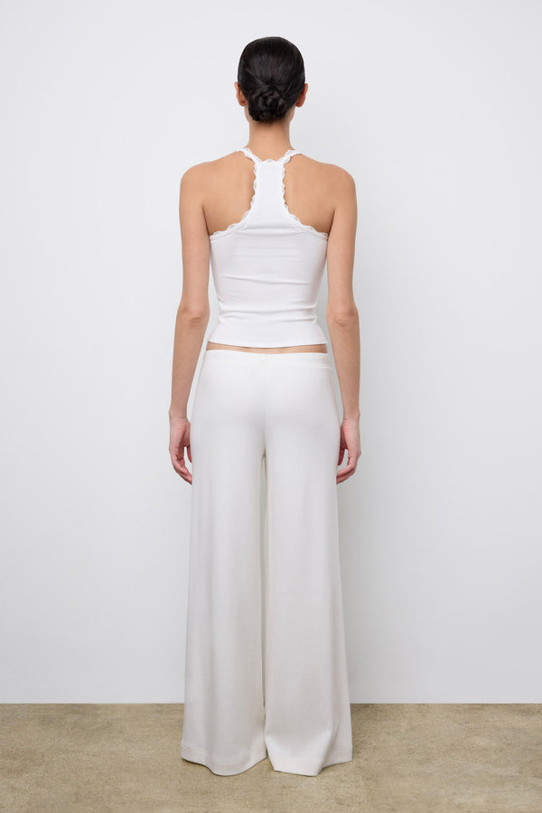 Lace Racer Bride Tank Coconut