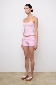 Lace Racer Tank Guava / Hibiscus