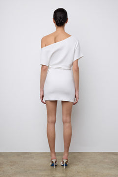 Asymmetrical Mini Dress Coconut