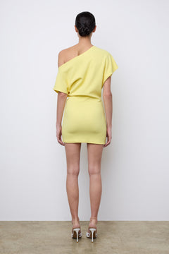 Asymmetrical Mini Dress Piña Colada