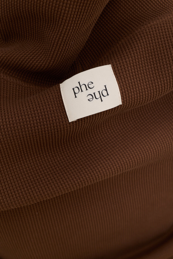 Waffle Pullover Chocolate