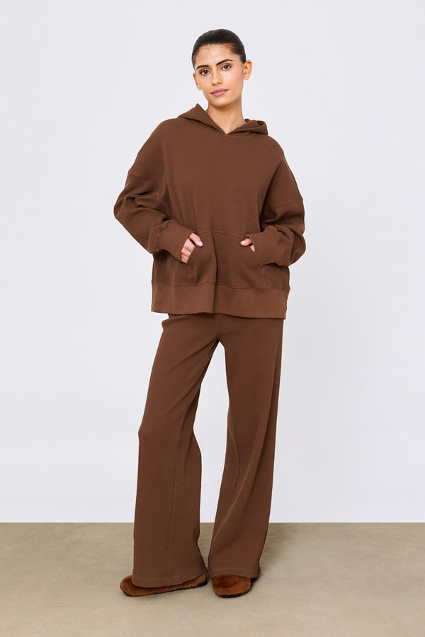 Waffle Pullover Chocolate