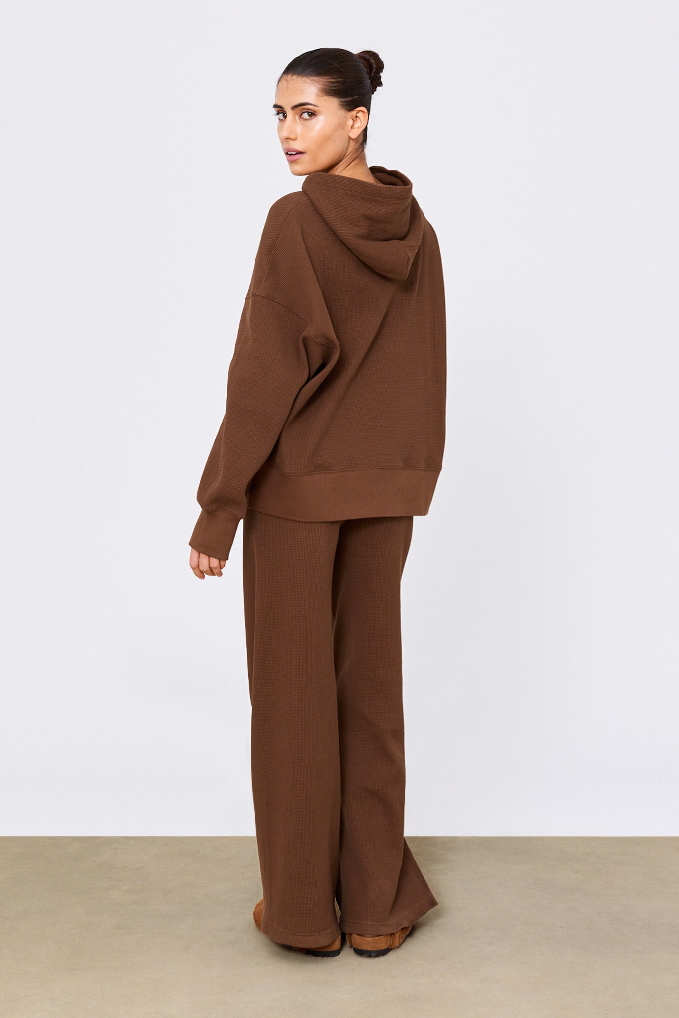 Waffle Pullover Chocolate – phe phe
