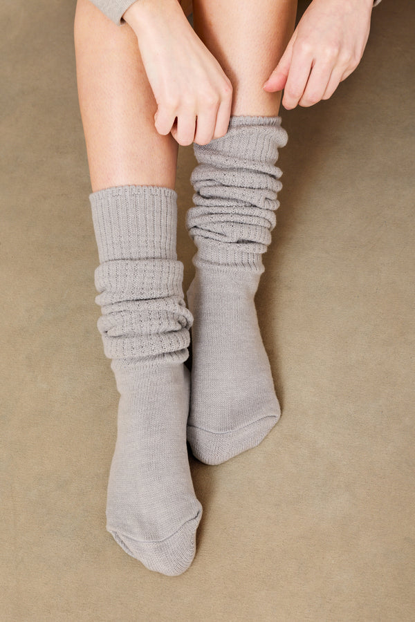 Scrunch Socks Heather Grey