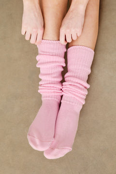 Scrunch Socks Baby Pink