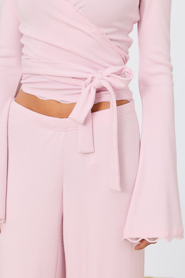 Wrap Top Baby Pink