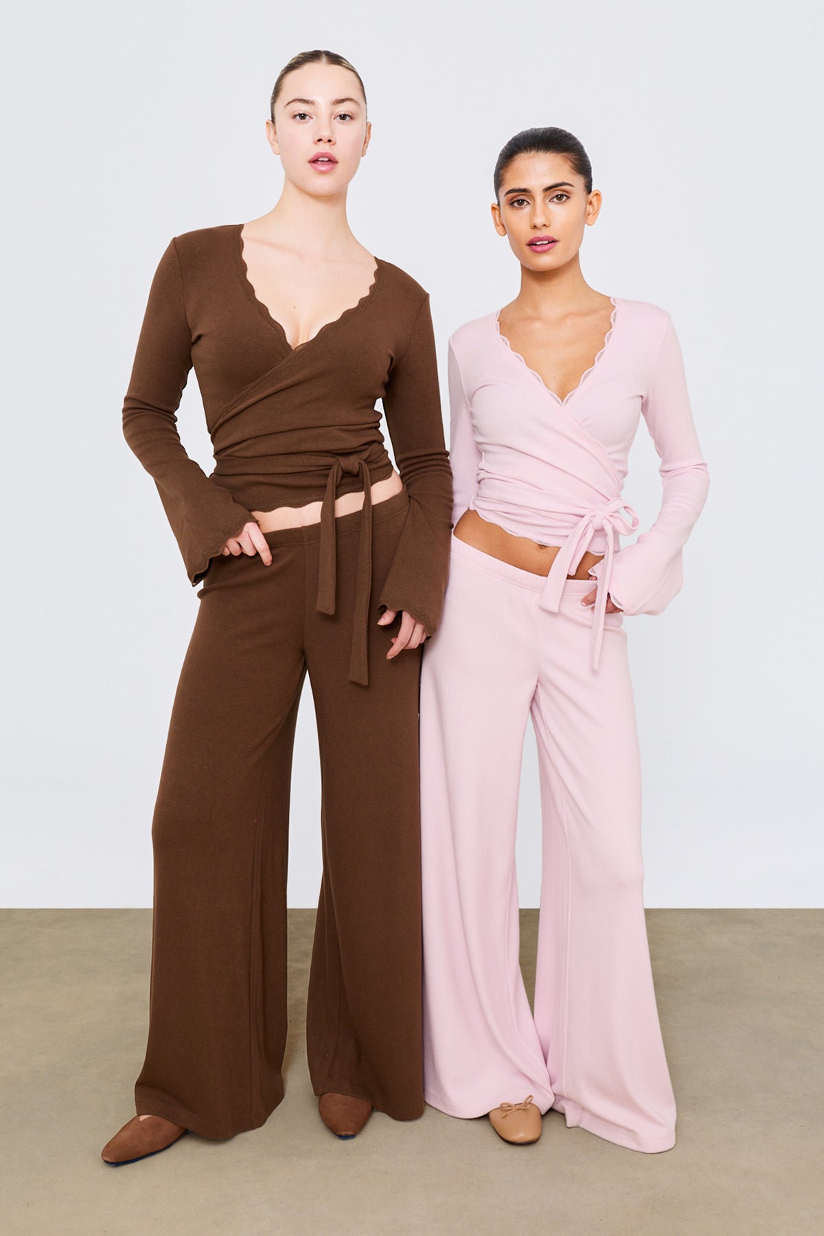 Wrap Top Baby Pink
