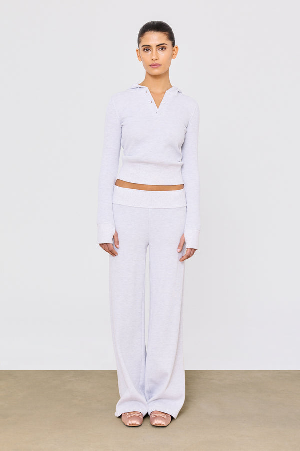 Waffle Pant Light Heather Grey