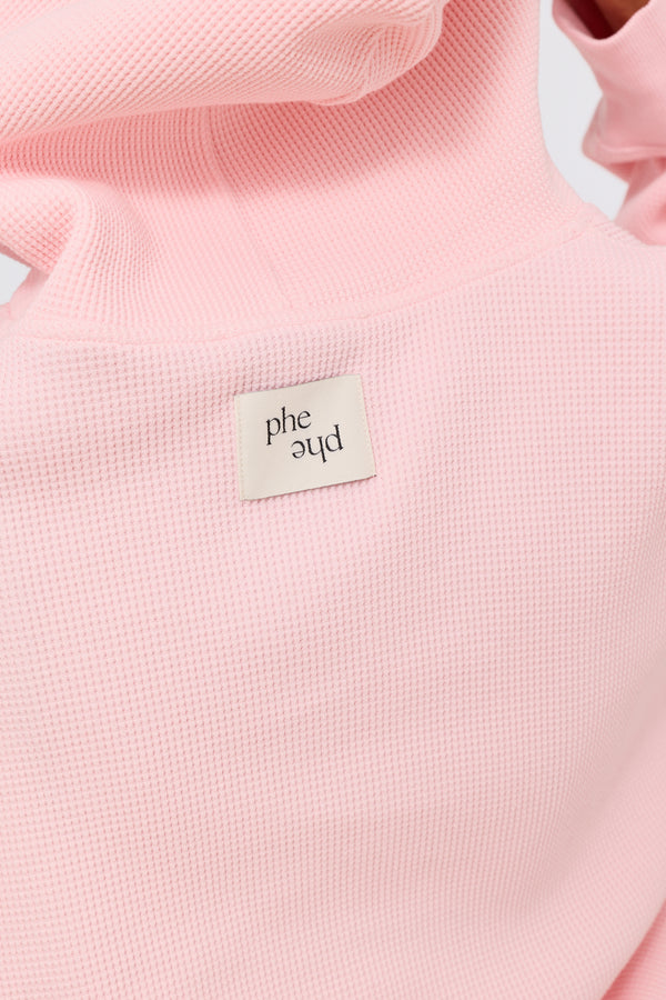 Waffle Pullover Sweetheart Pink