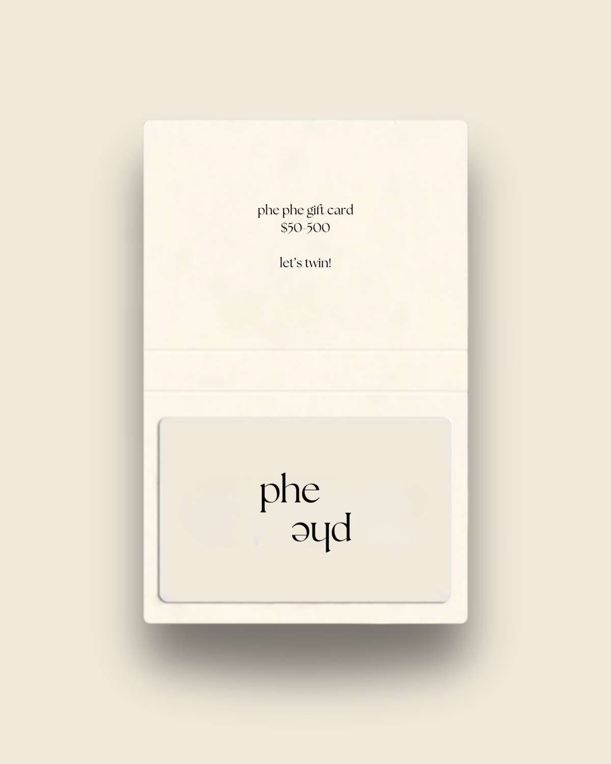 phe phe gift card