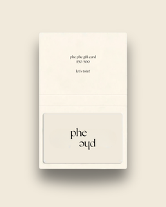 phe phe gift card