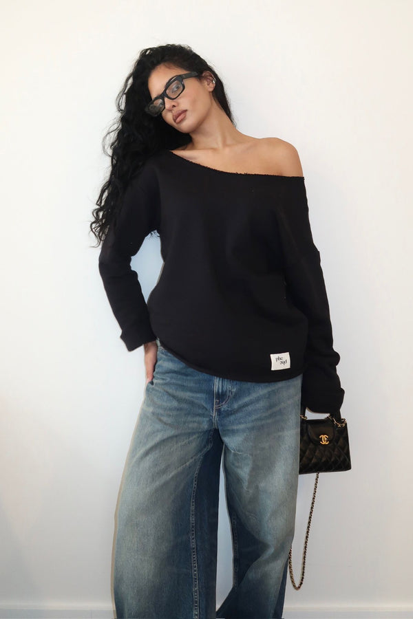 Slouchy Sweatshirt Black