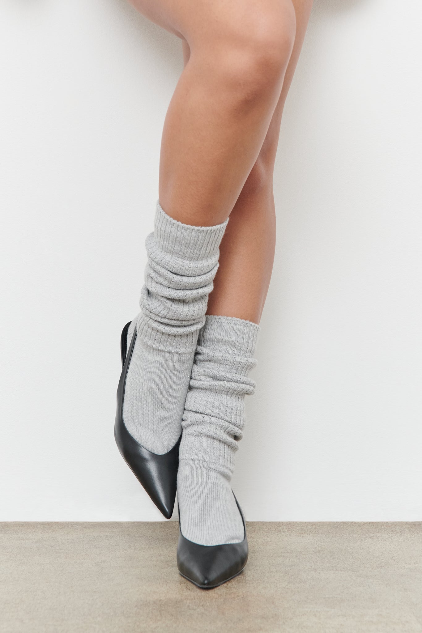 Scrunch Socks Heather Grey