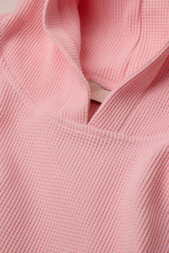 Waffle Pullover Sweetheart Pink