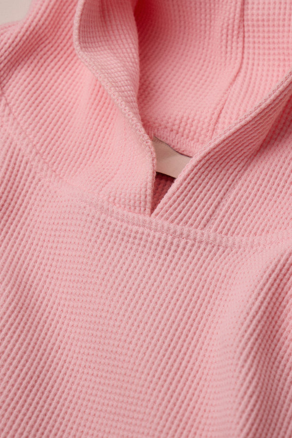 Waffle Pullover Sweetheart Pink