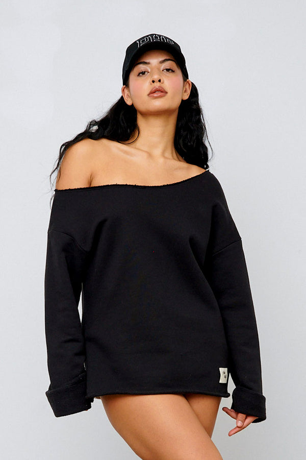 Slouchy Sweatshirt Black