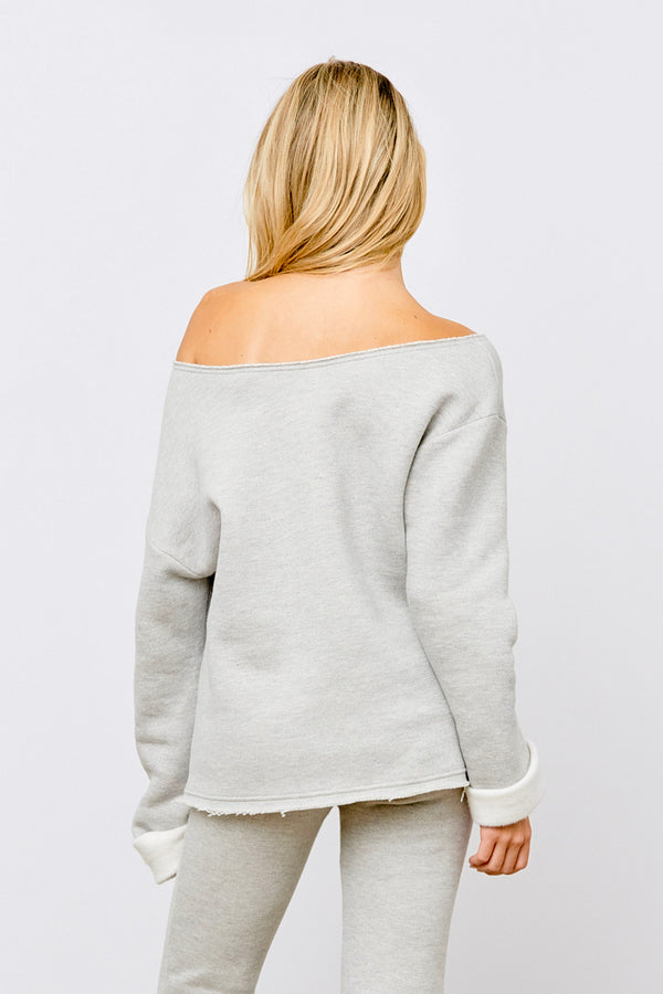 Slouchy Sweatshirt Light Heather Grey
