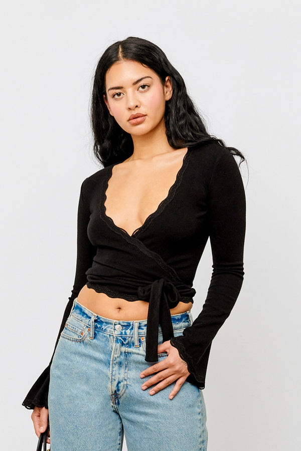 Wrap Top Black