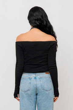 Twofold Top Black