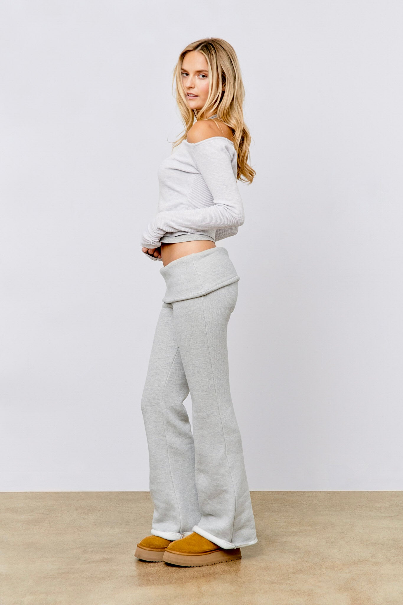 Twofold Top Light Heather Grey – phe phe