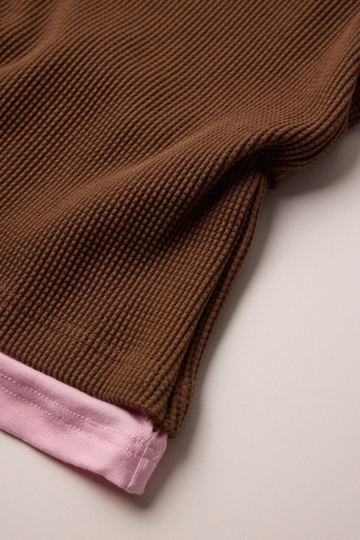 Twofold Top Chocolate / Bubblegum Pink