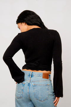 Wrap Top Black