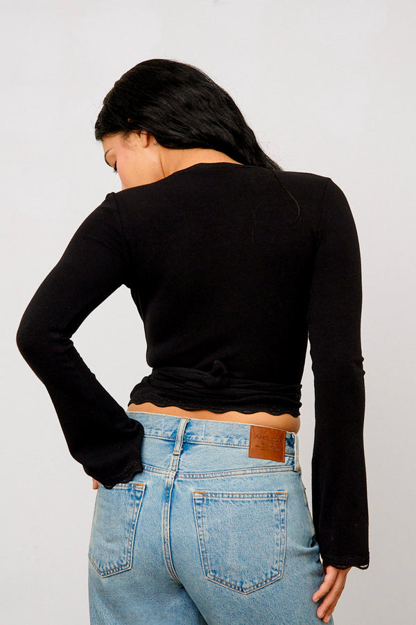 Wrap Top Black